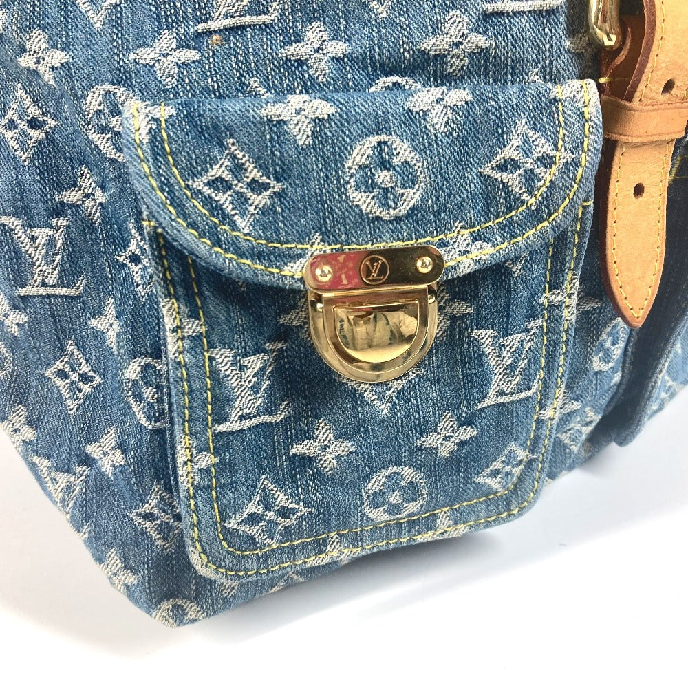 LOUIS VUITTON M95056 モノグラムデニム サック アド GM バックパック カバン リュックサック モノグラムデニム ユニセックス ブルー