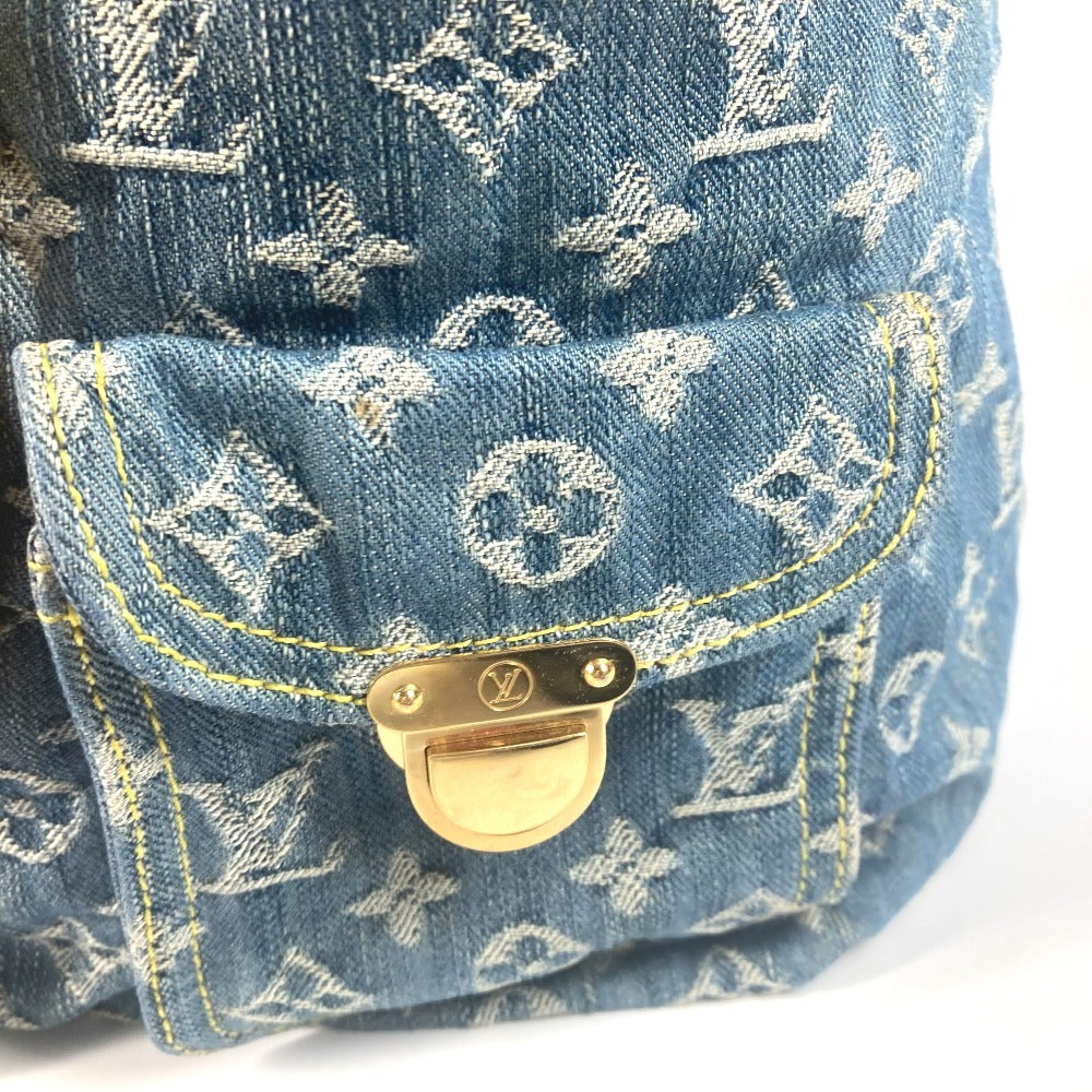 LOUIS VUITTON M95056 モノグラムデニム サック アド GM バックパック カバン リュックサック モノグラムデニム ユニセックス ブルー