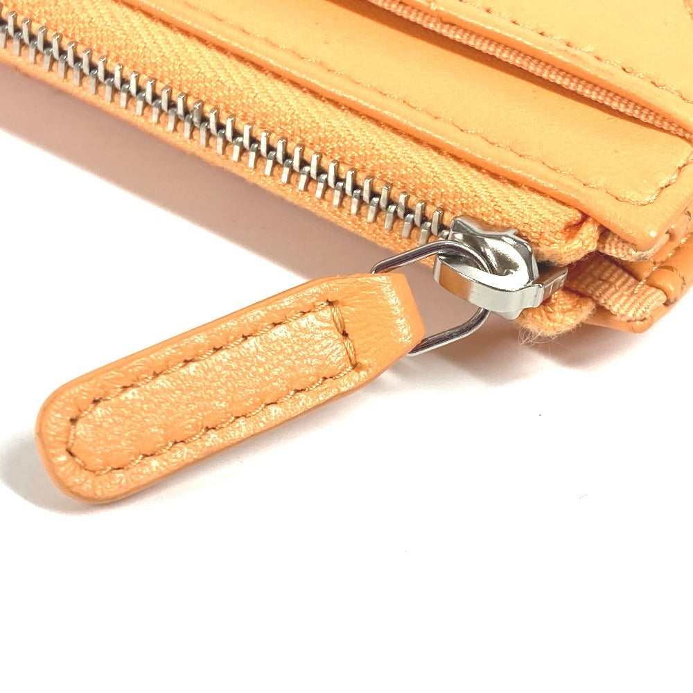 CHANEL AP3732 財布 小銭入れ カードケース CC ココマーク スター ロゴ フラグメントケース コインケース ラムスキン レディース オレンジ