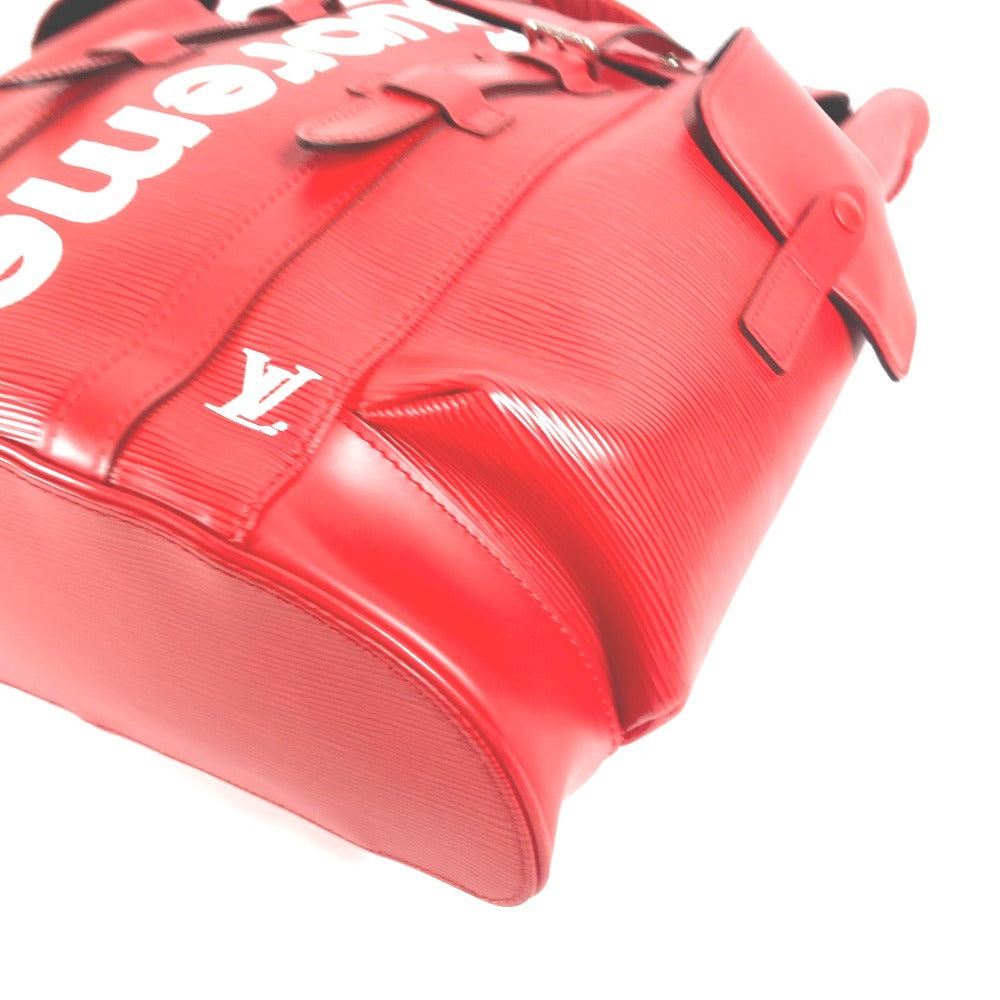 LOUIS VUITTON M53414 Supreme SUPREME collaboration Epi Christopher PM 17AW Backpack Bag Backpack Epi Leather Red/White Used