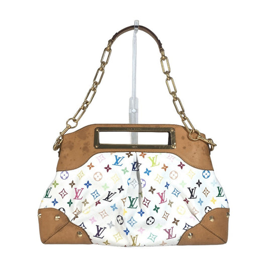 LOUIS VUITTON M40253 モノグラムマルチカラー ジュディGM カバン 肩掛け チェーン ハンドバッグ 2WAYバッグ ショルダーバッグ モノグラムマルチカラーキャンバス レディース ブロン ホワイト