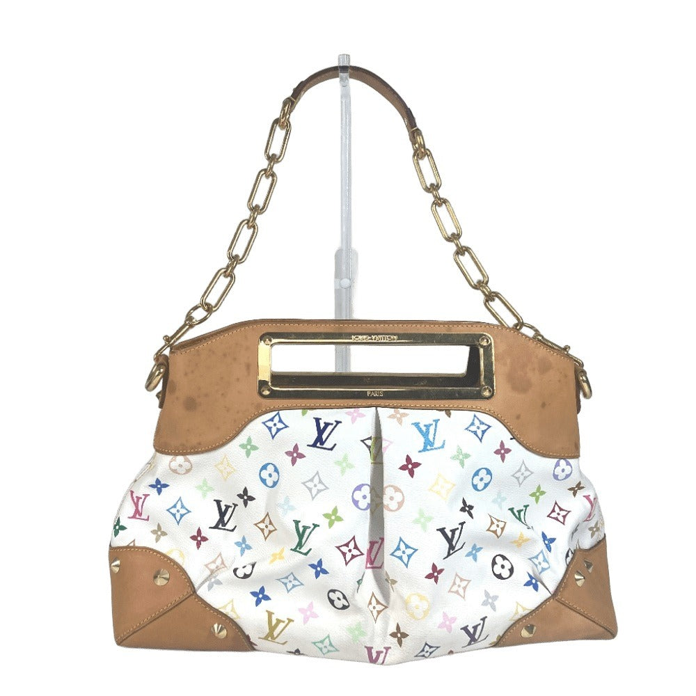 LOUIS VUITTON M40253 モノグラムマルチカラー ジュディGM カバン 肩掛け チェーン ハンドバッグ 2WAYバッグ ショルダーバッグ モノグラムマルチカラーキャンバス レディース ブロン ホワイト