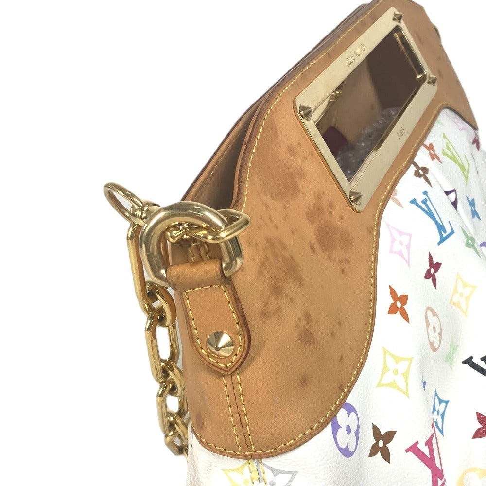 LOUIS VUITTON M40253 モノグラムマルチカラー ジュディGM カバン 肩掛け チェーン ハンドバッグ 2WAYバッグ ショルダーバッグ モノグラムマルチカラーキャンバス レディース ブロン ホワイト