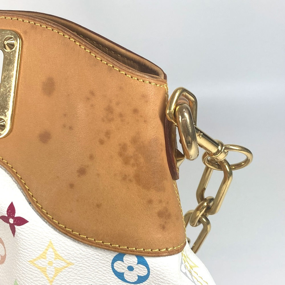 LOUIS VUITTON M40253 モノグラムマルチカラー ジュディGM カバン 肩掛け チェーン ハンドバッグ 2WAYバッグ ショルダーバッグ モノグラムマルチカラーキャンバス レディース ブロン ホワイト