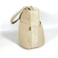 HERMES Saxo PM Tote Bag, Canvas Handbag, Women's, Beige
