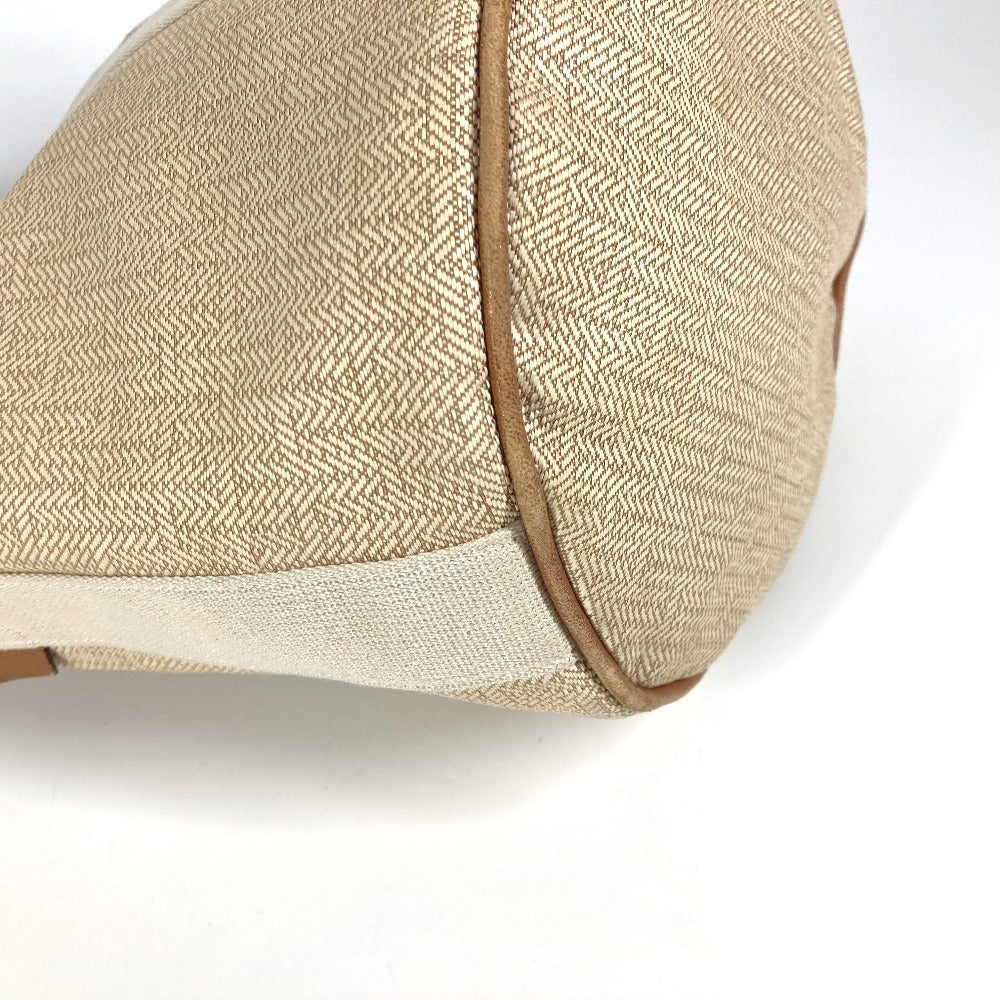 HERMES Saxo PM Tote Bag, Canvas Handbag, Women's, Beige