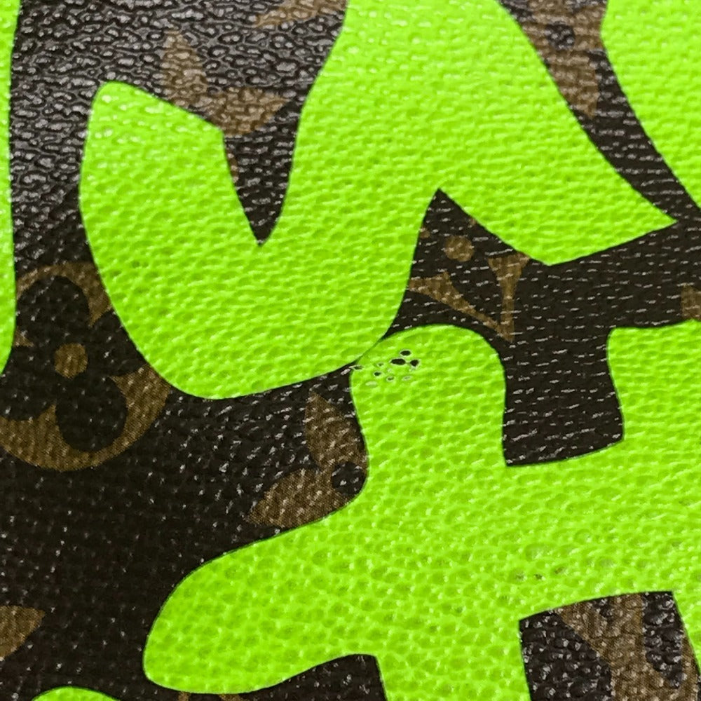 LOUIS VUITTON M93703 Monogram Graffiti Neverfull GM Shoulder Bag/Tote Bag in Monogram Graffiti Canvas, Women's, Veil Green