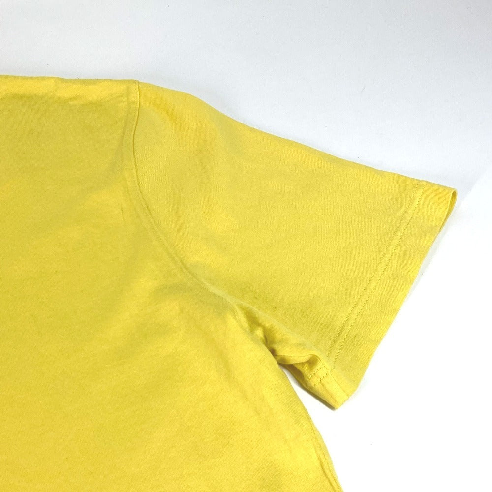 LOUIS VUITTON Logo LV Circle Apparel Tops T-Shirt RM191Q Men's Short Sleeve Cotton T-Shirt Yellow