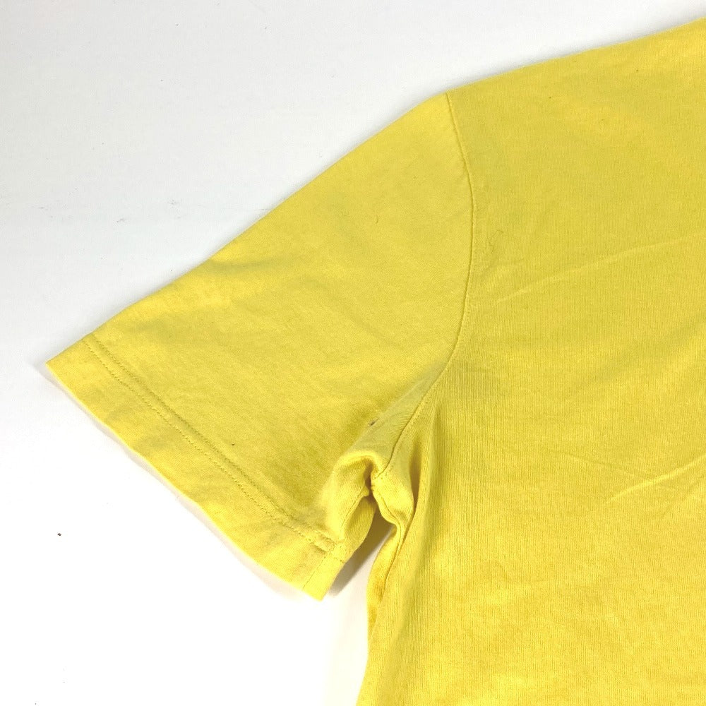 LOUIS VUITTON Logo LV Circle Apparel Tops T-Shirt RM191Q Men's Short Sleeve Cotton T-Shirt Yellow