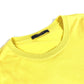 LOUIS VUITTON Logo LV Circle Apparel Tops T-Shirt RM191Q Men's Short Sleeve Cotton T-Shirt Yellow