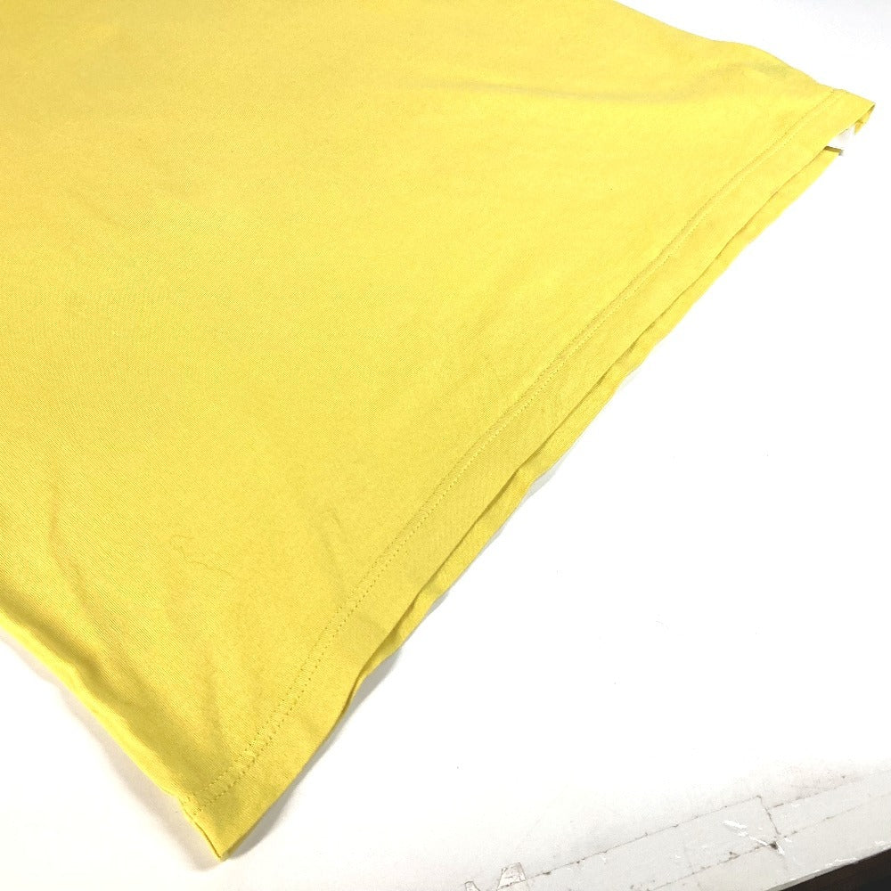 LOUIS VUITTON Logo LV Circle Apparel Tops T-Shirt RM191Q Men's Short Sleeve Cotton T-Shirt Yellow