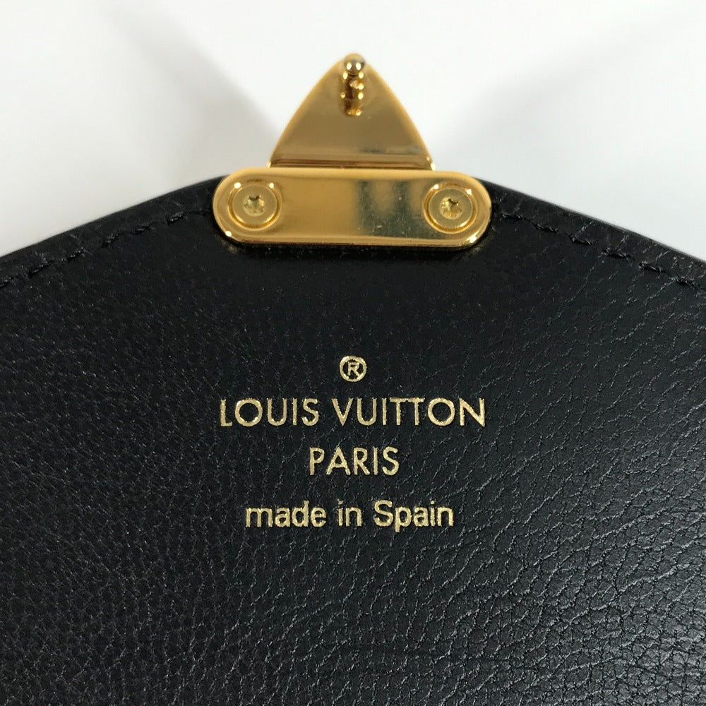 LOUIS VUITTON Long Wallet, Bifold, Flap, Calf Leather, Unisex, Black