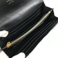 LOUIS VUITTON Long Wallet, Bifold, Flap, Calf Leather, Unisex, Black