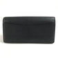 LOUIS VUITTON Long Wallet, Bifold, Flap, Calf Leather, Unisex, Black