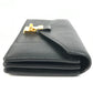 LOUIS VUITTON Long Wallet, Bifold, Flap, Calf Leather, Unisex, Black