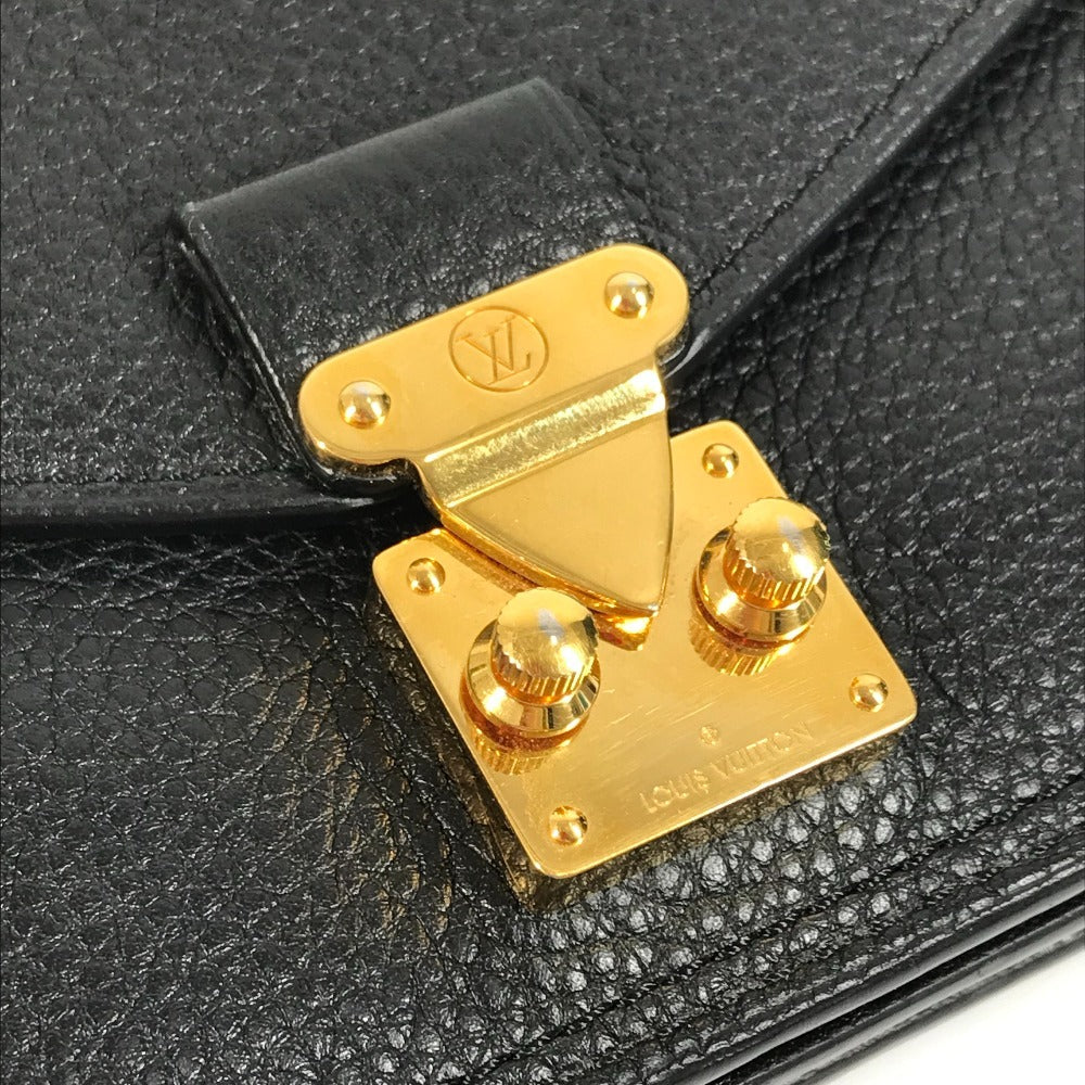 LOUIS VUITTON Long Wallet, Bifold, Flap, Calf Leather, Unisex, Black
