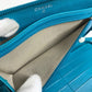 CHANEL Camellia CC Coco Mark Round Zipper Long Wallet Leather Women's Blue
