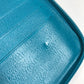 CHANEL Camellia CC Coco Mark Round Zipper Long Wallet Leather Women's Blue