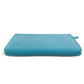CHANEL Camellia CC Coco Mark Round Zipper Long Wallet Leather Women's Blue