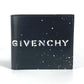 GIVENCHY Logo Billfold Compact Wallet Bifold Leather Unisex Black