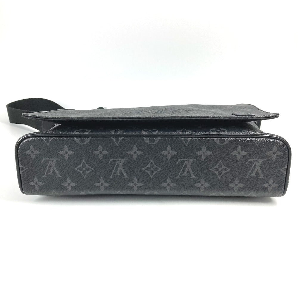 LOUIS VUITTON M46255 モノグラムエクリプス ディストリクト PM NV3 カバン 斜め掛け フラップ ショルダーバッグ モノグラムエクリプスキャンバス ユニセックス ブラック