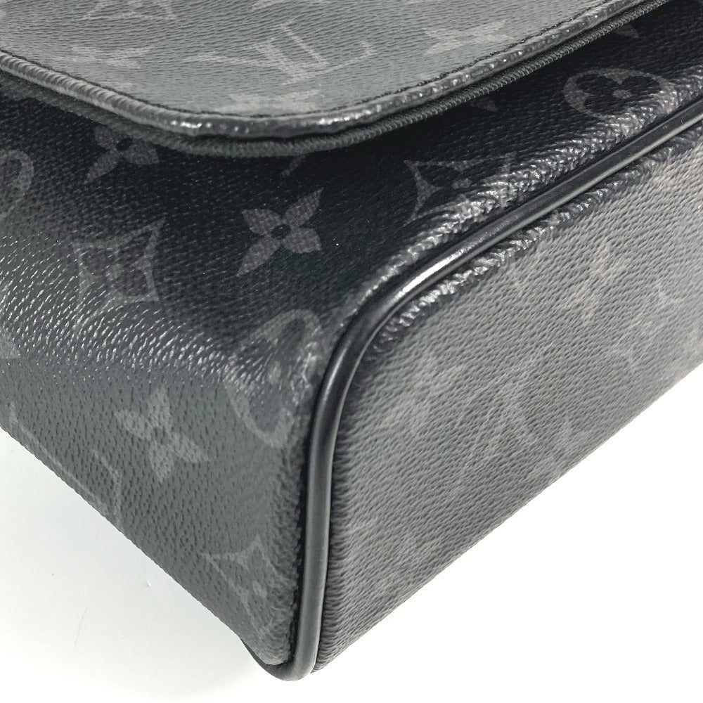 LOUIS VUITTON M46255 モノグラムエクリプス ディストリクト PM NV3 カバン 斜め掛け フラップ ショルダーバッグ モノグラムエクリプスキャンバス ユニセックス ブラック