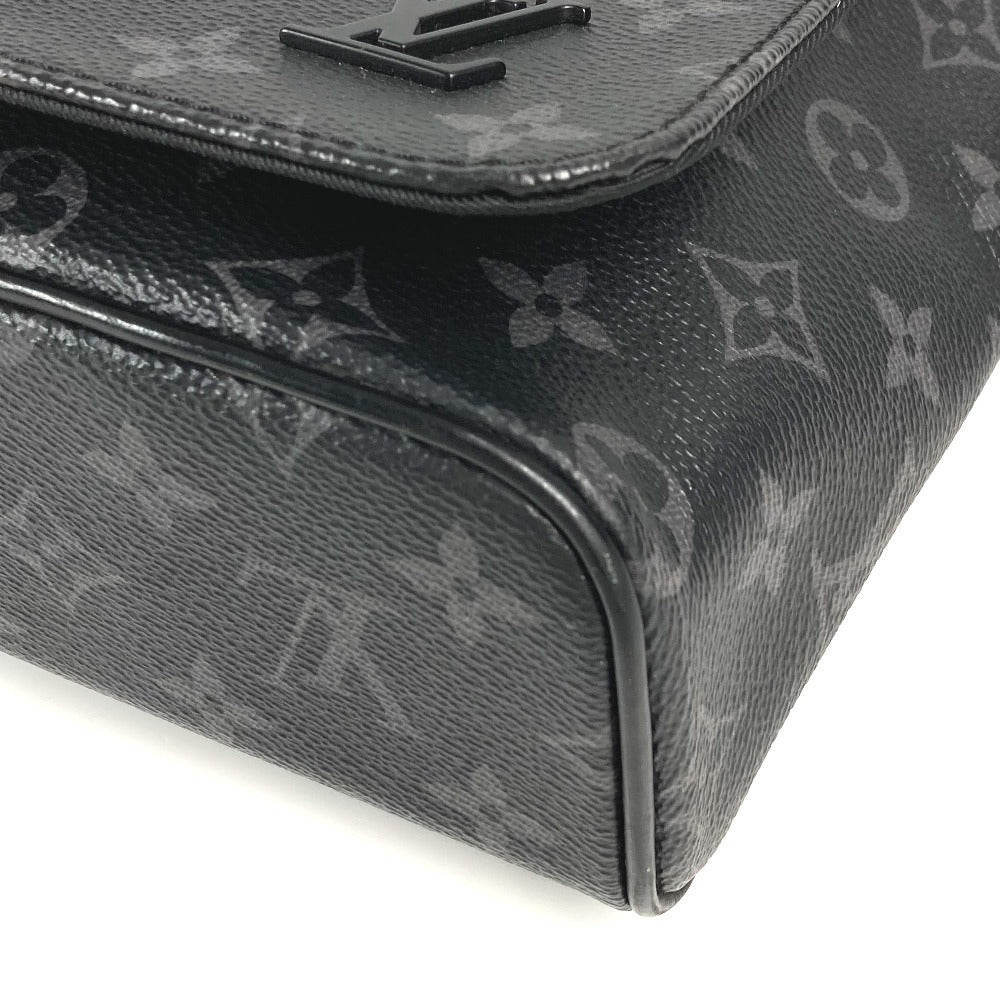 LOUIS VUITTON M46255 モノグラムエクリプス ディストリクト PM NV3 カバン 斜め掛け フラップ ショルダーバッグ モノグラムエクリプスキャンバス ユニセックス ブラック