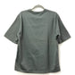 HERMES Horse Leather Patch and Tag Short Sleeve T-Shirt, Cotton, Men's, Gray Khaki