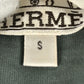 HERMES Horse Leather Patch and Tag Short Sleeve T-Shirt, Cotton, Men's, Gray Khaki