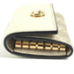 GUCCI 456118 Logo GG 6-Key Case, 6-Key Pouch, PVC/Leather, Unisex, Beige