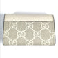 GUCCI 456118 Logo GG 6-Key Case, 6-Key Pouch, PVC/Leather, Unisex, Beige