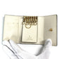 GUCCI 456118 Logo GG 6-Key Case, 6-Key Pouch, PVC/Leather, Unisex, Beige