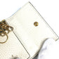 GUCCI 456118 Logo GG 6-Key Case, 6-Key Pouch, PVC/Leather, Unisex, Beige