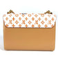 LOUIS VUITTON M44460 Monogram Cat Sack Twist MM Chain Bag, Crossbody Double Chain Shoulder Bag, Monogram Canvas, Women's, Brown White