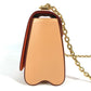 LOUIS VUITTON M44460 Monogram Cat Sack Twist MM Chain Bag, Crossbody Double Chain Shoulder Bag, Monogram Canvas, Women's, Brown White