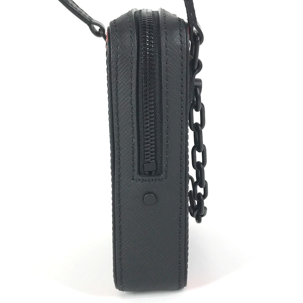 LOUIS VUITTON M30332 タイガ レインボー ダヌーブ・メッセンジャー カバン 斜め掛け ポシェット ショルダーバッグ タイガレザー ユニセックス ブラック