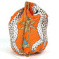 HERMES Musardine Multi-Pouch, Leopard Print, Silk, Orange, Women's