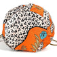 HERMES Musardine Multi-Pouch, Leopard Print, Silk, Orange, Women's