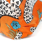 HERMES Musardine Multi-Pouch, Leopard Print, Silk, Orange, Women's