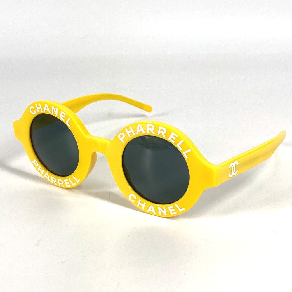CHANEL 71314A ロゴ ファレルウィリアムス PHARREL めがね メガネ アイウェア 眼鏡 サングラス プラスチック レディース イエロー