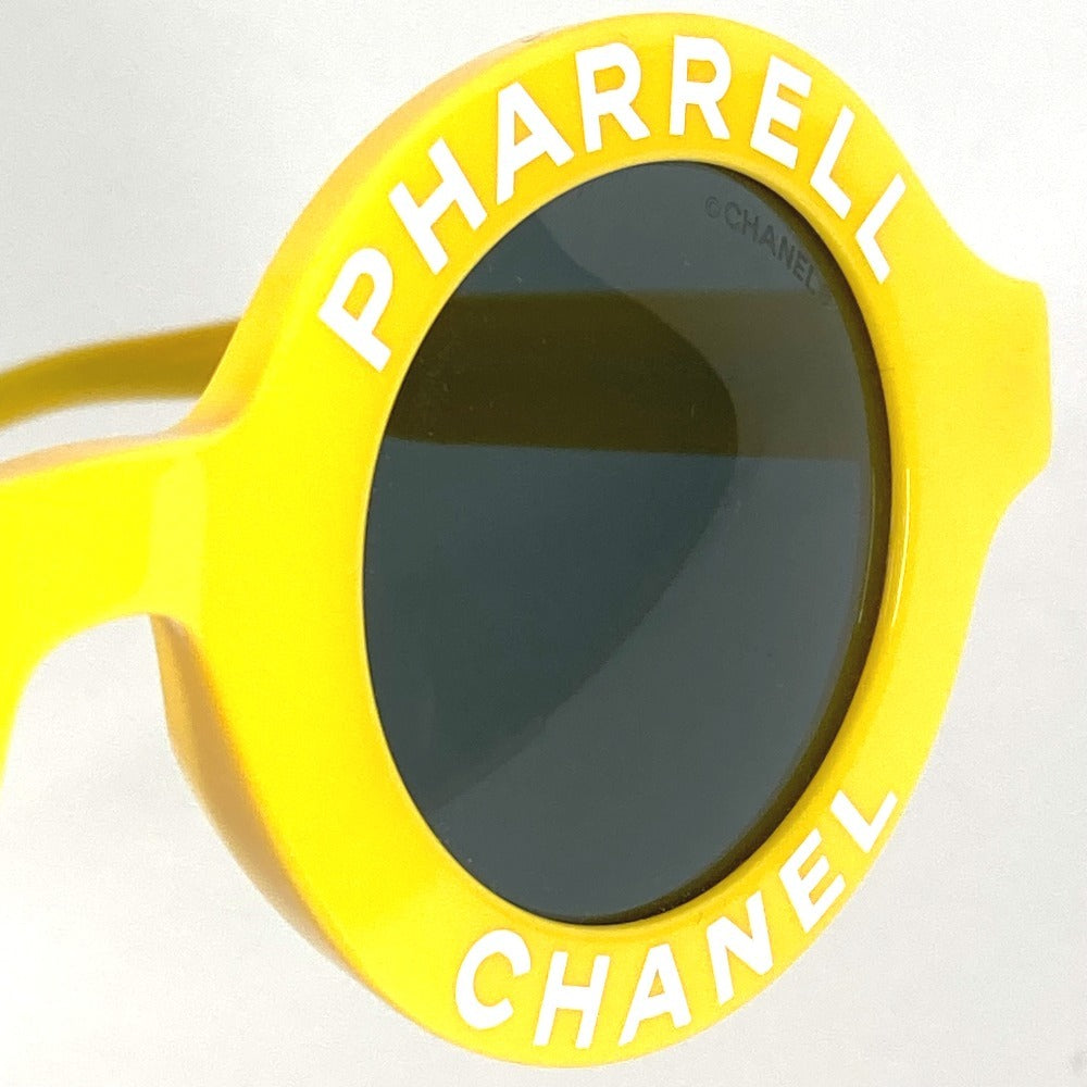 CHANEL 71314A ロゴ ファレルウィリアムス PHARREL めがね メガネ アイウェア 眼鏡 サングラス プラスチック レディース イエロー