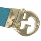 GUCCI 450000 Double G GG Logo Belt for Bottoms, Buckle, Leather, Men's, Black
