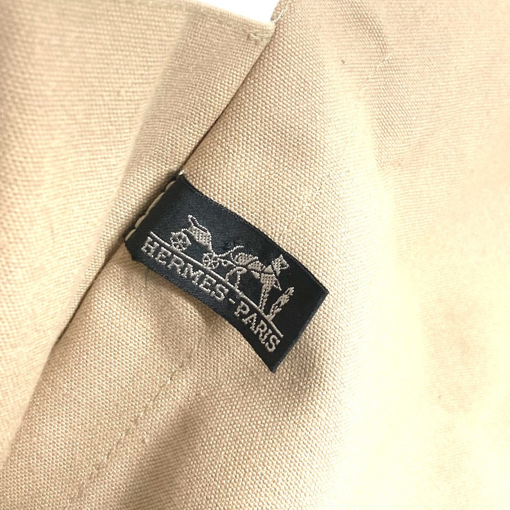 HERMES タピドセル ビッグ 特大 ポーチ フラップ クラッチバッグ コットン ユニセックス ネイビー