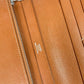 HERMES Azap Combine Long Wallet with Round Zipper Travel Case, Leather, Unisex, Gold