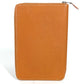 HERMES Azap Combine Long Wallet with Round Zipper Travel Case, Leather, Unisex, Gold