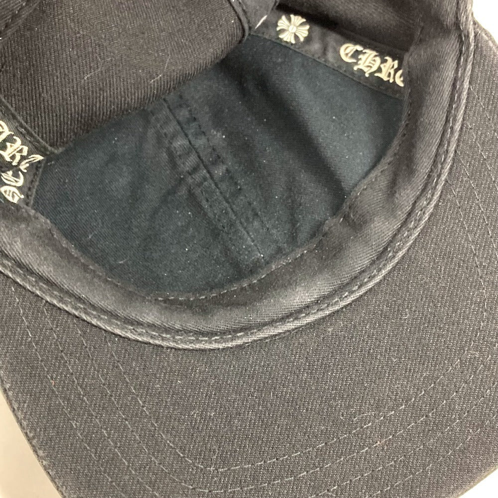 CHROME HEARTS ロゴ ホースシュー 帽子 キャップ帽 ベースボール キャップ コットン ユニセックス ブラック