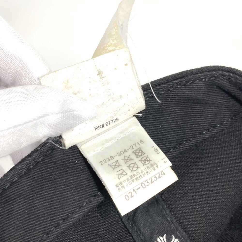 CHROME HEARTS ロゴ ホースシュー 帽子 キャップ帽 ベースボール キャップ コットン ユニセックス ブラック