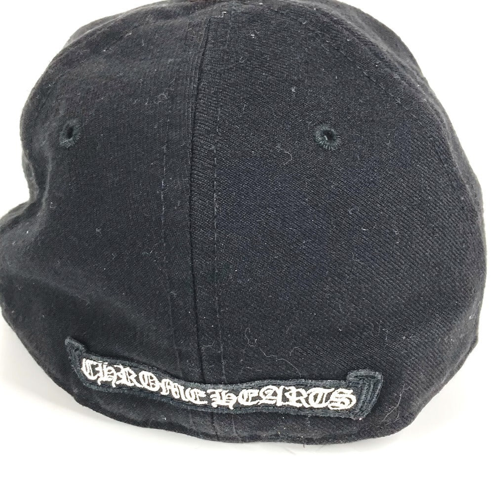 CHROME HEARTS ロゴ ホースシュー 帽子 キャップ帽 ベースボール キャップ コットン ユニセックス ブラック