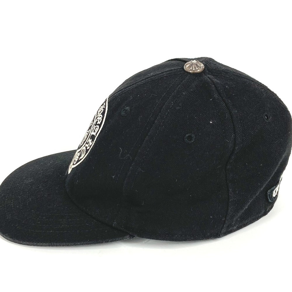 CHROME HEARTS ロゴ ホースシュー 帽子 キャップ帽 ベースボール キャップ コットン ユニセックス ブラック