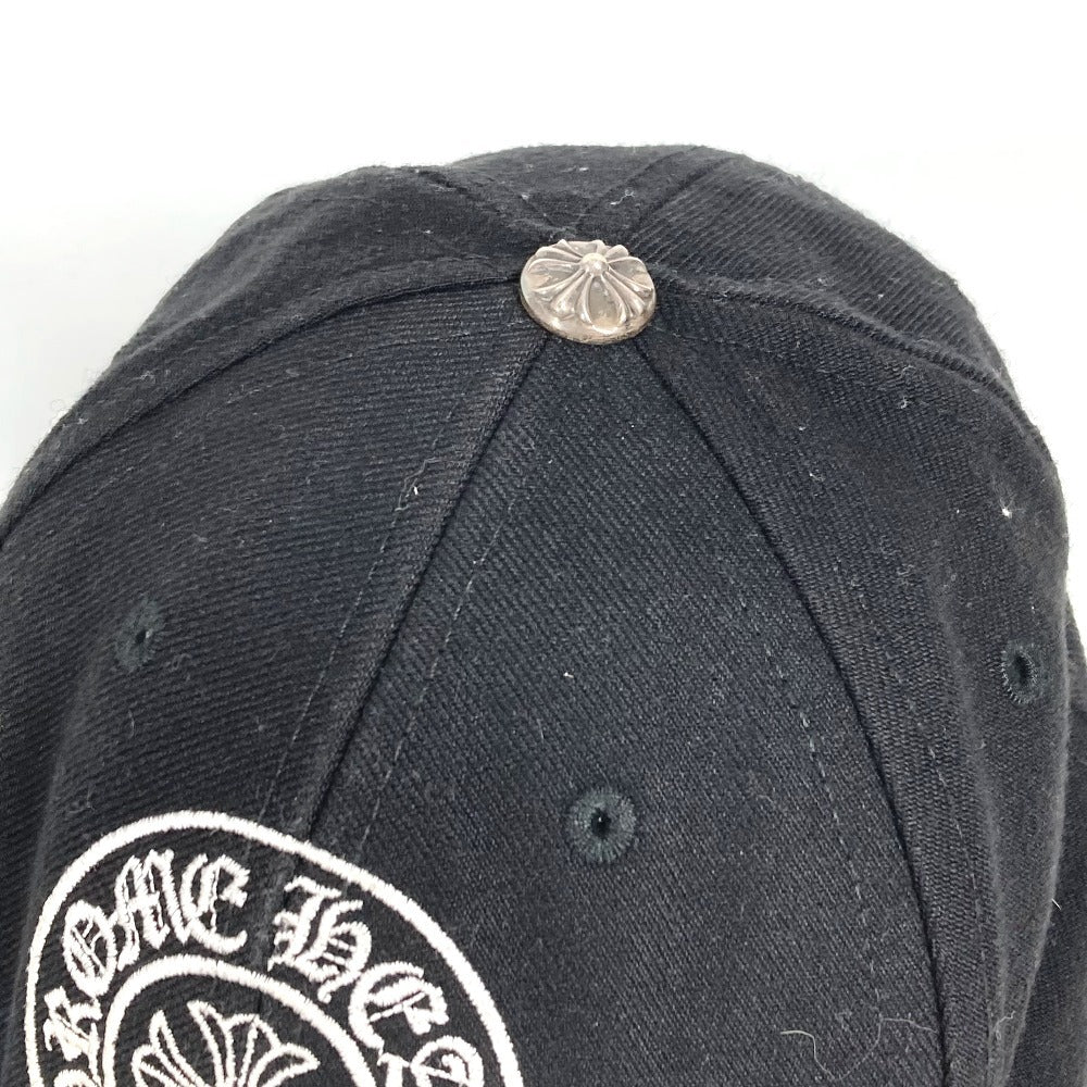 CHROME HEARTS ロゴ ホースシュー 帽子 キャップ帽 ベースボール キャップ コットン ユニセックス ブラック